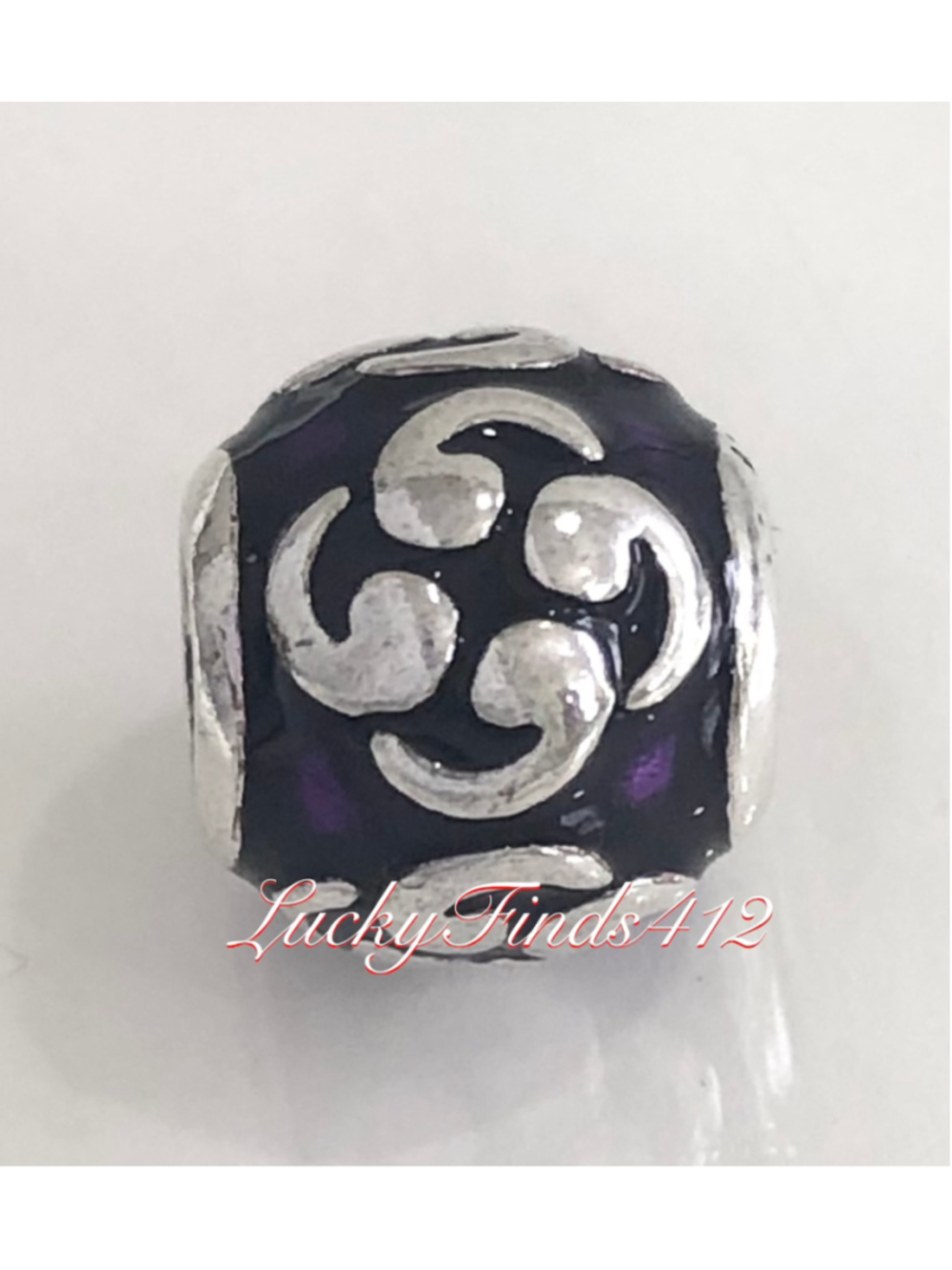 Authentic Pandora Purple Zen Enamel Charm
Retired Pandora Charm